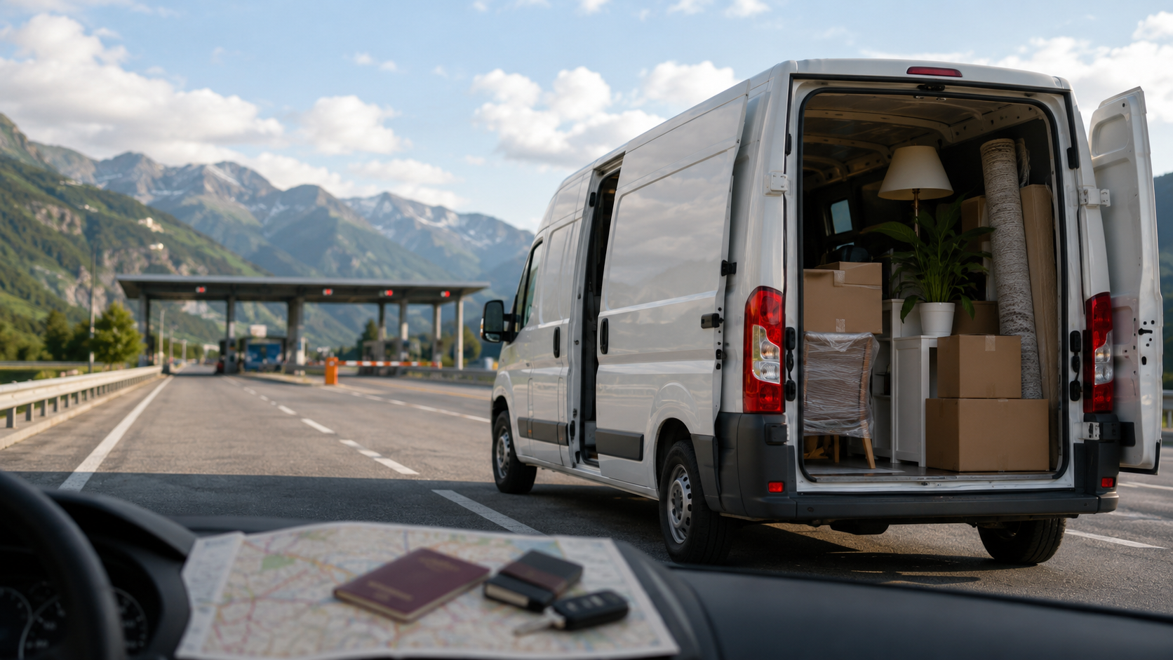 Miet-Transporter ins Ausland fahren: Grenzübertritt, Versicherung und Maut – was erlaubt ist